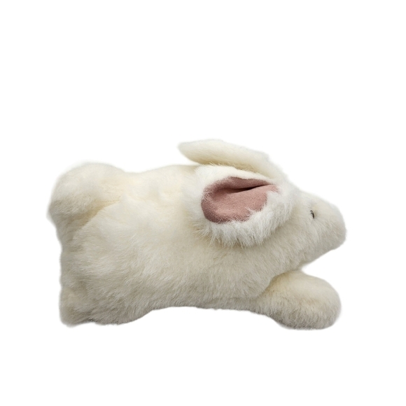 Vintage Mary Johnson 1981 White fluffy bunny hand puppet - Picture 4 of 13